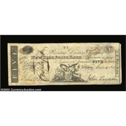 Albany, NY - New York State Bank $5 June 4, 1815 C108An early version of the New York State seal wit
