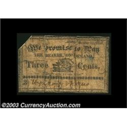 Albany, NY- Wynkoop & ? 3¢ Oct. 22, 1814 Harris UNLThis issuer is unlisted in Harris, and turned up
