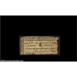 Amenia, NY- Amenia Manufacturing Company 3¢ June 14, 1815 Harris 3An excessively rare early piece of
