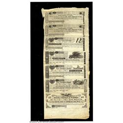 Ballston Spa, NY- Beach, Chapman & McOmber 6 1/4¢-6 1/4¢-12 1/2¢-25¢-50¢-75¢-$1 1837 Harris 40-45 Un