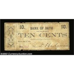 Bath, NY- L.D. Hodgeman 10¢ Oct. 1, 1862 Harris 23First note we've seen from this issuer and the onl