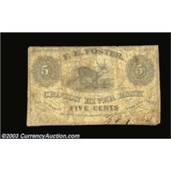 Brewsters, NY- F.E. Foster 5¢ Nov., 1862 Harris 4A very rare issuer from much collected Putnam Count