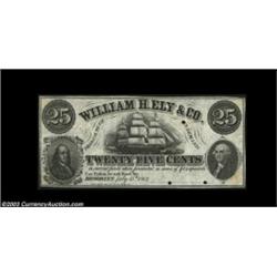 Brooklyn, NY- William H. Ely & Co. 25¢ July 15, 1862 Harris 6A very rare note which we've not previo