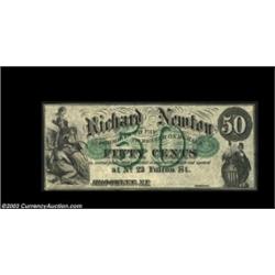 Brooklyn, NY- Richard Newton 50¢ Harris 64Only note listed from this issuer in Harris, with this the