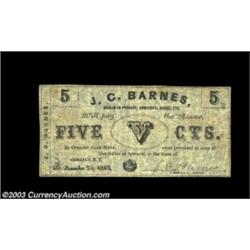 Conesus, NY- J. C. Barnes 5¢ Nov. 25, 1862 Harris 1; John McVicker 20¢ July 15, 1862 Harris 7Two pie