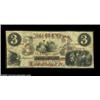 Image 1 : Corning, NY- N. D. Rowley 5¢ Nov. 10, 1862 Harris 18; S.D. Clinton $3 Harris 5Two pieces, both Harri