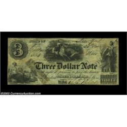 Cortland, NY- S.E. Welch $3 Nov. 23, 1853 Harris 33The Harris plate note, and the only example we've