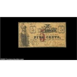 Farmer, NY- John Wheeler 5¢ Nov. 1, 1862 Harris 5The Harris plate note from this rare and obscure is