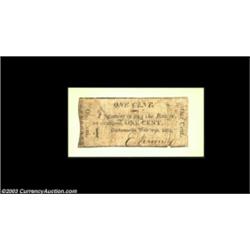 Gibbonsville, NY- E. Kinney 1¢ Sept. 30, 1814 Harris 1A great New York rarity which is the only note