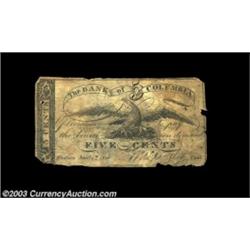 Hudson, NY- The Bank of Columbia 5¢, 10¢, 12 1/2¢ Jan. 1, 1816 Haxby UNL, Harris 38-40Three pieces,