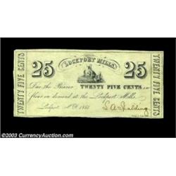 Lockport, NY- Lockport Mills 10¢, 25¢ 1851 Harris 18, UNLTwo pieces, the 10¢ the Harris plate specim