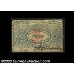 Lockport, NY- Norton & Co. 5¢ Aug. 1, 1862 Harris 50A tiny piece with microscopic printing, and the