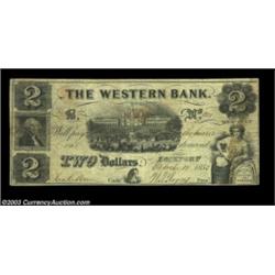 Lockport, NY- The Western Bank $2 March 18, 1855 S10First note we've ever had to offer from this rar