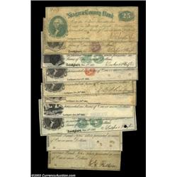 Assorted Lockport, NY Scrip Issues.Lockport, NY - I.M. Chrysler & Sons 25¢ Oct. 20, 1862 Harris 5 Fi