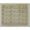 Image 2 : Marathon, NY- Unknown Issuer 5¢ (4)-10¢ (4)-25¢ (5)-50¢ (2) Harris 16-17-18-19 Uncut SheetAn uncut s