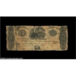 Mechanicville, NY- Clinton Manufacturing Company $3 Dec. 10, 1826 Harris 6A very scarce piece from t