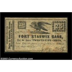 New London, NY- George Plantz 25¢ Oct. 20, 1862 Harris 4The only item listed for this beyond obscure