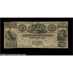 New York, NY - American Exchange 25¢ Harris 276A fractional denomination secured by real estate from