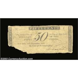 New York, NY- Corporation of the City of New York 25¢, 50¢ Sept. 12, 1814 Harris 49, 50The same date