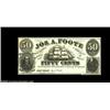 Image 1 : New York, NY- Jos. A. Foote 50¢ July 15, 1862 Harris 508The sole denomination listed from here, with