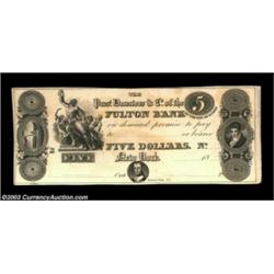 New York, NY- Fulton Bank $5 G20 ProofA scarce Proof which was part of the Western Reserve Historica