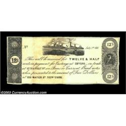 New York, NY- Irving's 12 1/2¢ July 1, 1837 Harris 596An interesting item which is the Harris plate