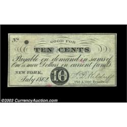 New York, NY- P.D. Kilduff 10¢, 25¢ July 1862 Harris 623, 624Two pieces, one the Harris plate note.