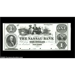 New York, NY- The Nassau Bank $1 G2 ProofA lovely ex-ABNCo sale Proof on card stock. Uncirculated, 4