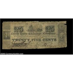New York, NY- North River Exchange Co. 25¢ Oct. 5, 1837 Harris 852The Harris plate note from this ra