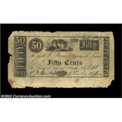 New York, NY- Charles Offen 50¢ July 1, 1837 Harris 858The only piece that Gordon has ever seen from