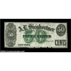 New York, NY- A.L. Sieghortner 10¢ 50¢ 1862 Harris 968, 972The two plate notes for this issuer. The