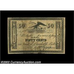 New York, NY - N.B. Starkwick 50¢ 1837 Harris UNLThis otherwise Very Fine fractional piece has conte