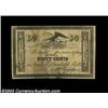 Image 1 : New York, NY - N.B. Starkwick 50¢ 1837 Harris UNLThis otherwise Very Fine fractional piece has conte