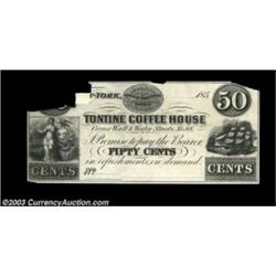 New York, NY- Tontine Coffee House 12 1/2¢, 25¢, 50¢ Harris 1031-1033Three pieces, including the Har