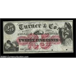 New York, NY- Turner & Co. 25¢ July 10, 1862 Harris 1038The Harris plate note and the only one he li