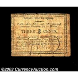 New York, NY- The York & Jersey Steam-Boat Ferry Company 3¢ Oct. 1, 1815 Harris 220A nice example wh