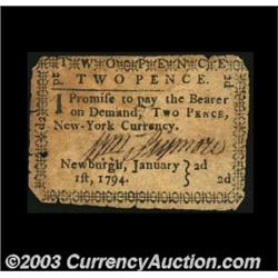 Newburgh, NY- Wm. Seymore 2 Pence Jan. 1, 1794 Harris 4An excessively rare and quite likely unique n