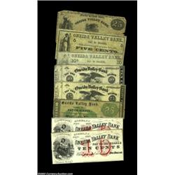 Oneida, NY- R.I. Burleson 25¢ Nov. 19, 1862 Harris 5; P. FarrellQ 5¢, 10¢ Nov. 1, 1862 Harris 12, 13