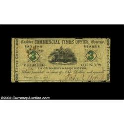 Oswego, NY- Commercial Times Office 3¢, 5¢ Dec. 9, 1862 Harris 18, 19Two pieces, one the Harris plat