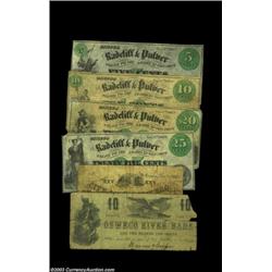 Oswego, NY- Radcliff & Pulver 5¢, 10¢, 20¢, 25¢ Nov. 1, 1862 Harris 63-66; Stone & Co. 25¢ Dec. 1, 1