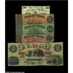 Owego, NY- Corporation of OwegoQ 5¢, 10¢. 25¢ Harris 1-3; E.P. Holdridge $2 Harris 17; Unidentified