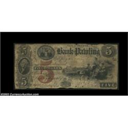 Pawling, NY- Bank of Pawling $5 July 27, 1860 G8bAn excessively rare note from this much in demand D