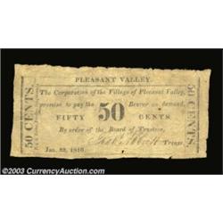 Pleasant Valley, NY - Corporation of the Village of Pleasant Valley 50¢ Jan. 22, 1816 Harris 18Fract