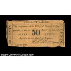 Pleasant Valley, NY- Village of Pleasant Valley 50¢ Jan. 22, 1816 Harris 18A very scarce War of 1812