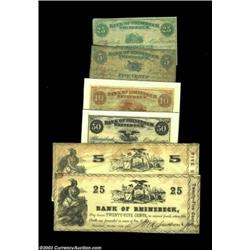 Rhinebeck, NY- Baldwin & Utter 5¢, 10¢, 25¢, 50¢ Oct. 1862 Harris 11-14; A.H. Judson & Sons 5¢, 25¢