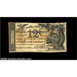 Richfield, NY- B. Matthews 12 1/2¢ Nov. 1, 1816 Harris UNLA rare early note from this tavern keeper,