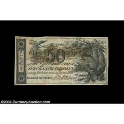 Richfield, NY- B. Matthews 50¢ Nov. 1, 1816 Harris 8The Harris plate example for this issuer. Very F