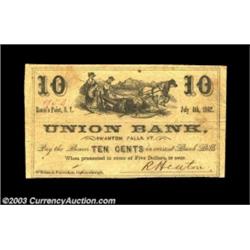 Rouse's Point, NY- R. Heaton 10¢ July 4, 1862 Harris 5 Coulter UNLA neat two state note which was is