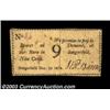 Image 1 : Sangerfield, NY- J. & R. Bacon 9¢ Dec. 29, 1814 Harris 9A wonderful note in a prohibitively rare den