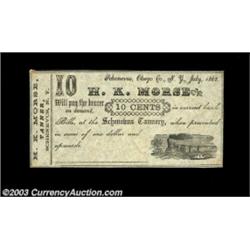 Schenevus, NY- H.K. Morse 10¢ July, 1862 Harris 5Only note listed from this issuer, the owner of the
